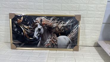 Şəkillər, tablolar: Divar saatlı tablo kolleksiyası - Növ: Dekorativ divar tablo-saat — 10