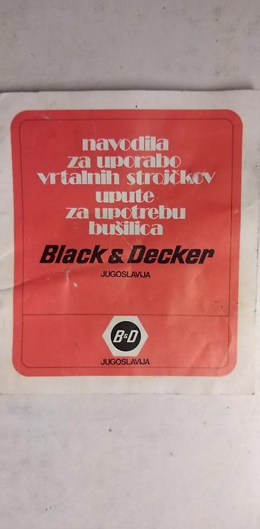 in pods 12: Upute za upotrebu busilica Black&Decker 17x15 cm. 12 str — 1