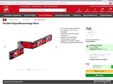 Libele: #2546 Fleksibilna Sklopiva Libela 60 cm **Potpuno NOVO — 6