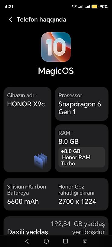 honor 3 kamera: Honor 256 GB, rəng - Boz — 3