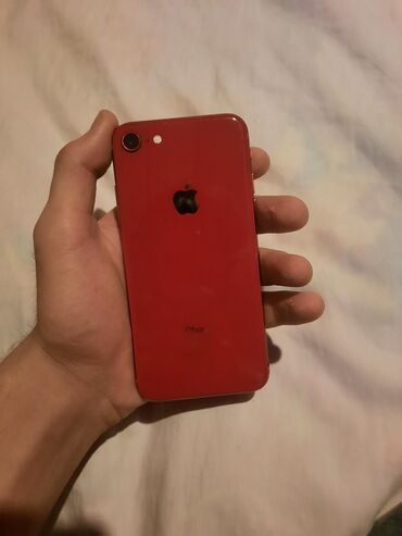 Apple iPhone: IPhone 8, 64 GB, Qırmızı, Barmaq izi