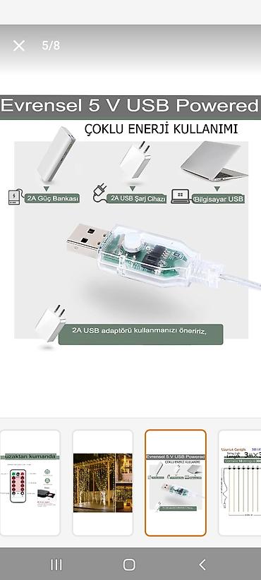 led лента: LED Mis Tel Pərdə İşıqları – 3x3 m, İsti Ağ Məhsul təsviri: - Ölçü: 3 — 7