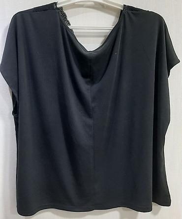planşet alıram: Vero Moda Curve qara bluz/top - Model: VMBIA SS Lace Top JRS GA BF — 4
