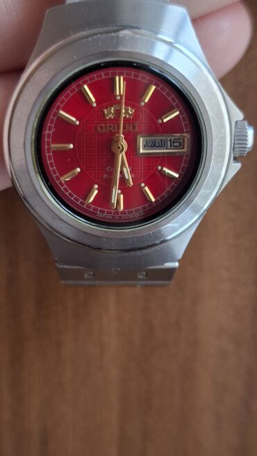 Qol saatları: İşlənmiş, Qol saatı, Orient, rəng - Qırmızı — 4