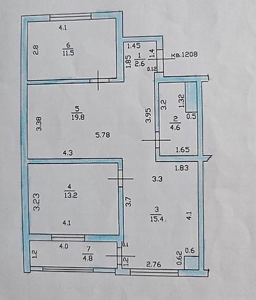 archa group: 3 комнаты, 72 м², Нижний Джал (Джал-23) Элитка, 12 этаж, Евроремонт — 3