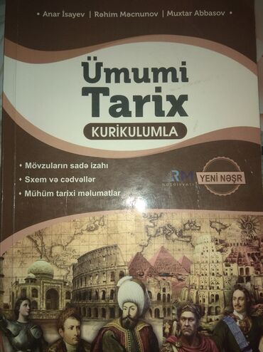 6 ci sinif umumi tarix kitabi: Anar İsayev tarix kitabı.2024 deyl.2023-dü