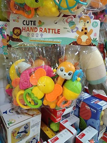 rant flex: Набор погремушек для малышей “Cute Hand Rattle” (3+ мес.) - Цветные — 1