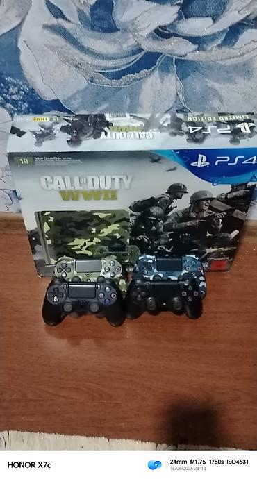 Video oyunlar və konsollar: PlayStation 4 – Call of Duty: WWII Limited Edition (Green Camouflage) — 1