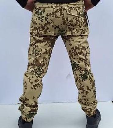 Ostale pantalone: Muške taktičke cargo pantalone – Flecktarn kamuflaža - Uzorak — 11