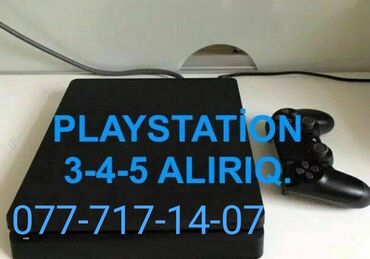PS4 (Sony Playstation 4): PS3 PS4 PS5 alırıq Playstation 3-4-5 alırıq. Bazarda en yuxari