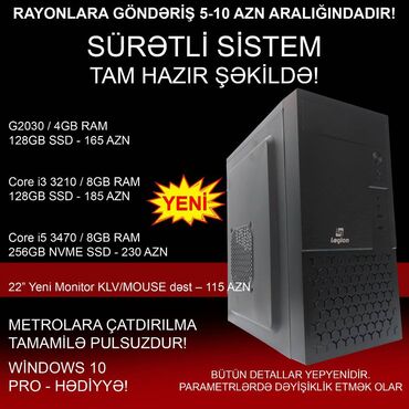 Masaüstü kompüterlər və iş stansiyaları: Masaüstü Kompüterlər “Legion LG-5015 G2030 / CORE i3 / CORE i5” ⭐G2030 -da lalafo.az — 1 Masaüstü kompüterlər və iş stansiyaları: Masaüstü Kompüterlər “Legion LG-5015 G2030 / CORE i3 / CORE i5” ⭐G2030 — 1