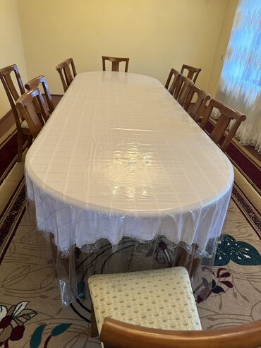 стол и стулья румыния: Для зала Стол, цвет - Коричневый, Б/у