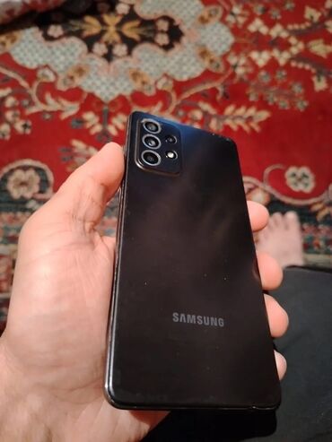 Samsung: Samsung Galaxy A52, 128 GB, rəng - Qara, Barmaq izi, Face ID