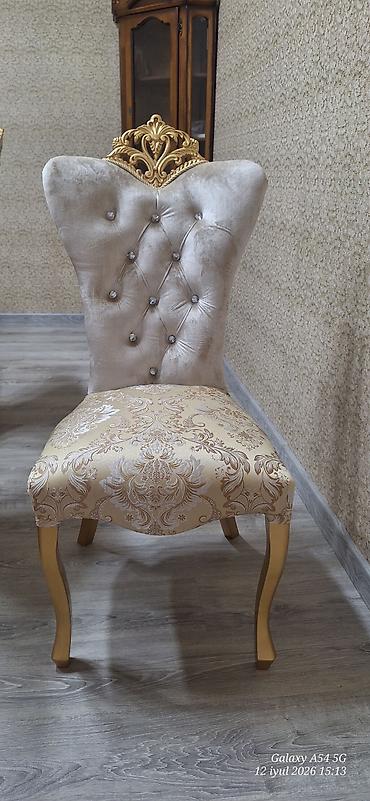 qonağ desti: Klassik üslubda 8 nəfərlik yemək dəsti - Dəst: oval formalı masa + 8 — 7