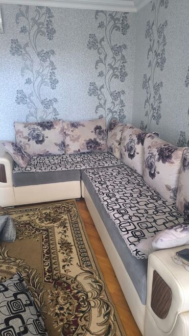 купить диван бу в баку: Угловой диван, Б/у, Раскладной, С подъемным механизмом, Велюровая ткань, Нет доставки