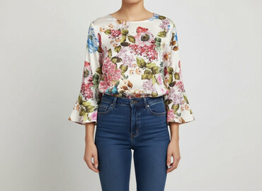 soroczka koszula: Women's blouse, size S