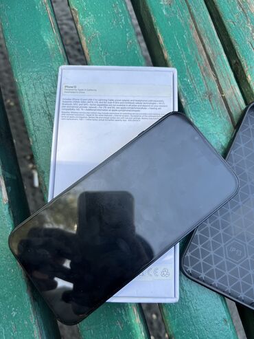 Apple iPhone: IPhone 13, Б/у, 128 ГБ, Синий, Зарядное устройство, Чехол, Коробка, 100 %