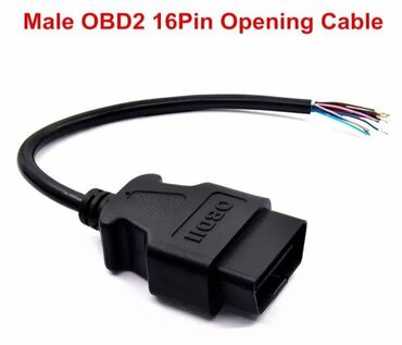 проводка коса: Разъем ОБД2 OBD2 готовый с проводом. Для самостоятельного изготовления