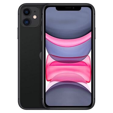 Apple iPhone: IPhone 11, Б/у, 64 ГБ, Черный, Зарядное устройство, Защитное стекло, Чехол, 72 %