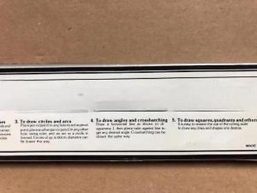 Ostali merni alati: Višenamenska “rolling ruler” lenjir/šablon za crtanje Opis: - — 14