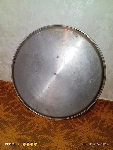lavas: Qədimi miss xəmiraçma/sini qabı - Material: qalın divarlı miss - — 1
