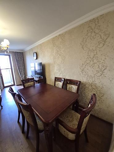 Mebel: Qonaq otağı üçün, İşlənmiş, Açılan, Dördbucaq masa, 6 stul — 2