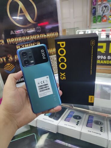 х5 про: Poco X5 5G, Б/у, 256 ГБ, цвет - Синий, 2 SIM