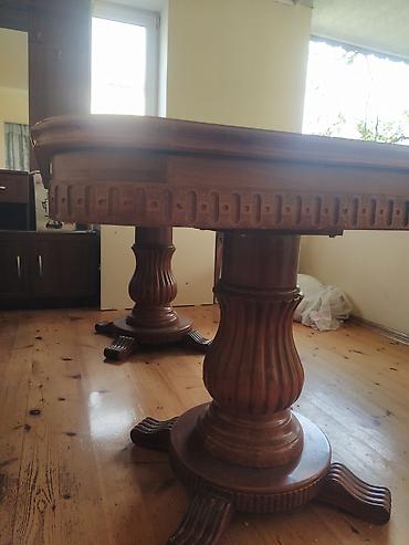 sabalid agaci: Qonaq otağı üçün, İşlənmiş, Açılan, Oval masa, 8 stul — 1