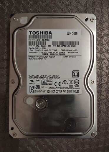 внешний жёсткий диск 1 тб: Накопитель, Toshiba, HDD, 1 ТБ, 3.5", Для ПК