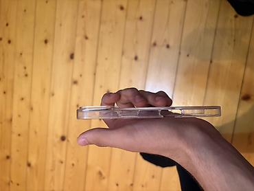 nomre qabi: Şəffaf MagSafe uyğun telefon qabı iPhone 16 ucun real aliciya — 3
