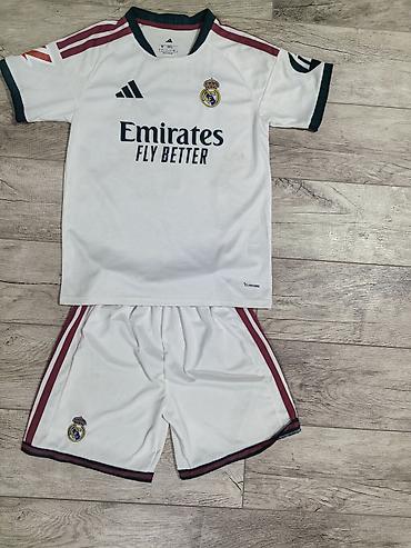 фудбол: Детская футбольная форма Real Madrid 2023/24 (домашняя) - Комплект — 6