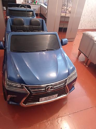 Uşaq üçün elektrik maşınları: Uşaq üçün elektrikli minik maşını – Lexus LX 570 üslubunda, göy rəng — 6
