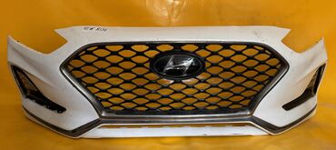 Бамперы: Передний Бампер Hyundai Б/у, цвет - Белый, Оригинал