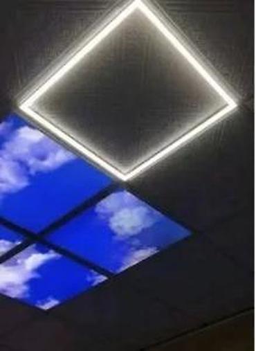 Rasveta: LED Paneli. Sa plavim svetlom ring paneli i centralno svetlo 6500K — 21