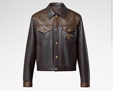 kurtkalar 2022: Kurtka, Dəri, Payız, Louis Vuitton, L — 2