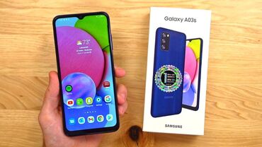 Mətbəx texnikası: Samsung Galaxy A03s, 32 GB, rəng - Göy, Barmaq izi