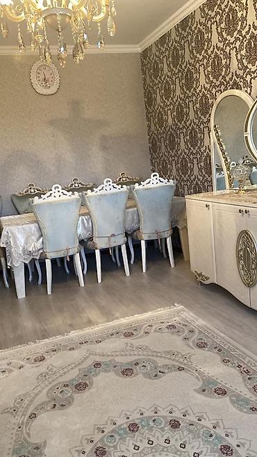 ag xalca: Klassik üslubda yemək otağı mebel dəsti Tərkibi: - 8 nəfərlik masa və — 1