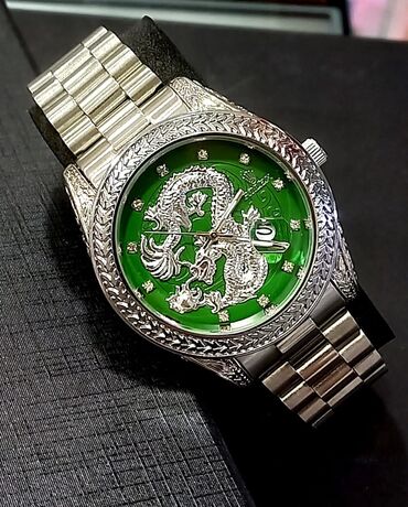 qizil tek qas uzukler ve qiymetleri: Новый, Наручные часы, Rolex, цвет - Серебристый