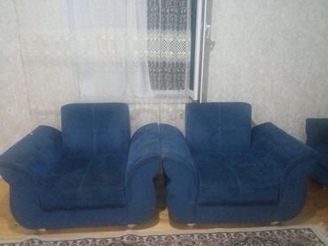 endirimli divanlar: İşlənmiş, Divan, 2 kreslo, Bazalı, Açılan