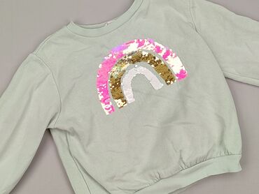koszulka na 4 urodziny: Sweatshirt, H&M, 5-6 years, 110-116 cm, condition - Perfect
