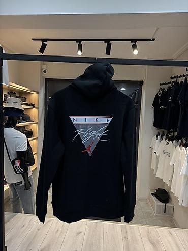 white: Мужская толстовка, L, Nike, Новый, цвет - Черный, Самовывоз — 2