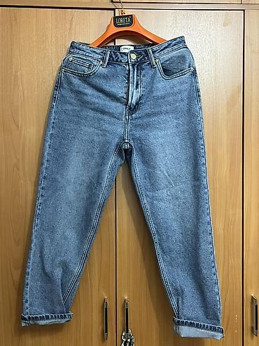 denim: Джинсы, Прямые, ONLY, Высокая талия, Вареные, M — 1