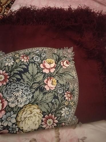 Шерсть: Pavlovo-Posad üslubunda 100% yun şal - Material: 100% təbii yun — 1