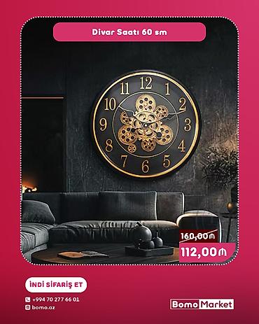 Divar saatları lalafo.az -da Divar saatları