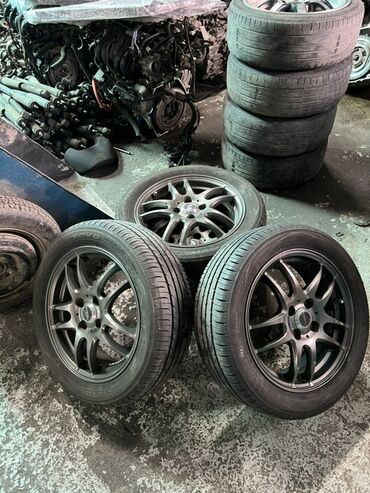 купить 15 диски: Дөңгөлөктөр монтажда 185 / 55 / R 15, Жай, Колдонулган, Комплект, Жеңил унаалар, Куйма, тешиктери - 4