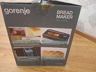 Çörəkbişirənlər: İşlənmiş Çörəkbişirən, Gorenje, Çörəyin çəkisi - 1 - 1.5 kq, Ünvandan götürmə — 4