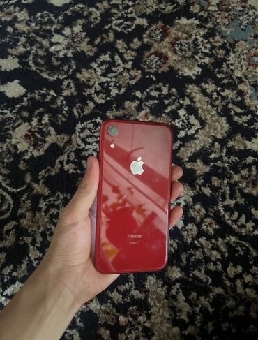 купить телефон в рассрочку без участия банка: IPhone Xr, Колдонулган, Кызыл, Заряддоочу түзүлүш, Каптама, 100 %