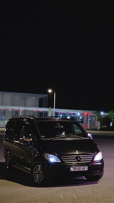 vito salon: Mercedes-Benz Vito – qara rəngli, geniş və rahat miniven — 3