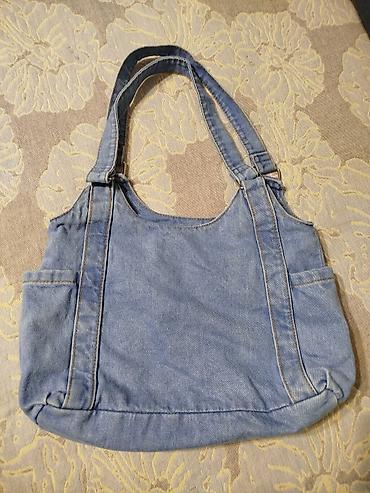 Классические сумки: Джинсовая сумка Fashion Denim Bag в светло-голубом цвете — 6