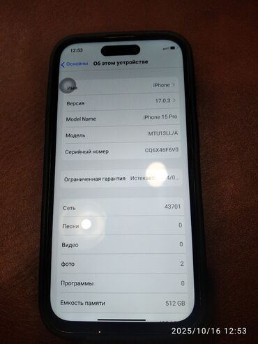 айфон 15 про цена бишкек 256 гб: IPhone 15 Pro, Колдонулган, 512 ГБ, Каптама, 100 %
